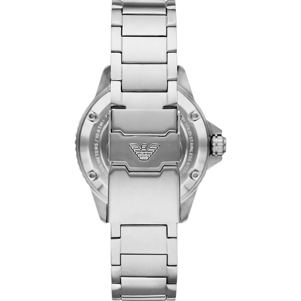 Emporio Armani Automatic Watch for Men, Stainless Steel Watch