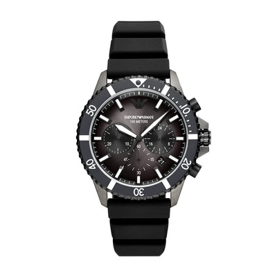 Emporio Armani Men's Dive-Inspired Sports Watch with Stainless Steel, Ceramic, or Silicone Band