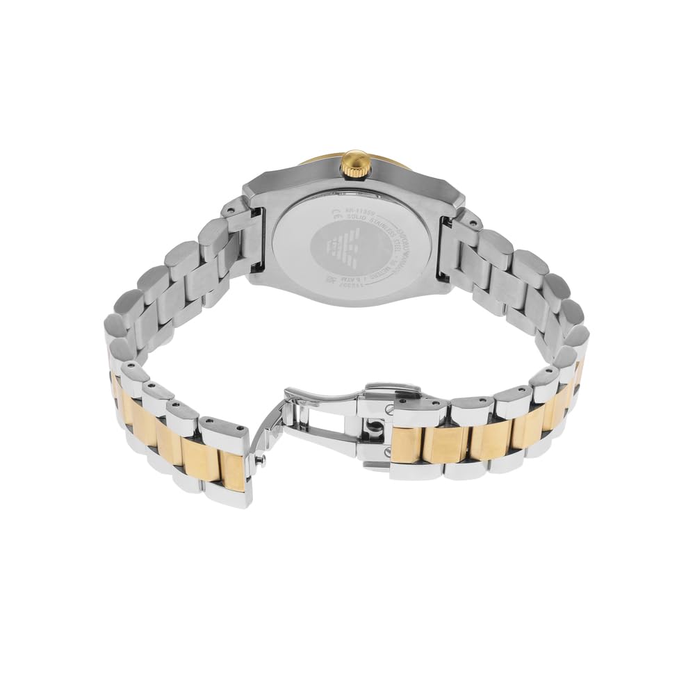 Emporio Armani Watch for Women, Three Hand Quartz Movement and 32mm Case Size with Stainless Steel, Leather or Silicone Strap