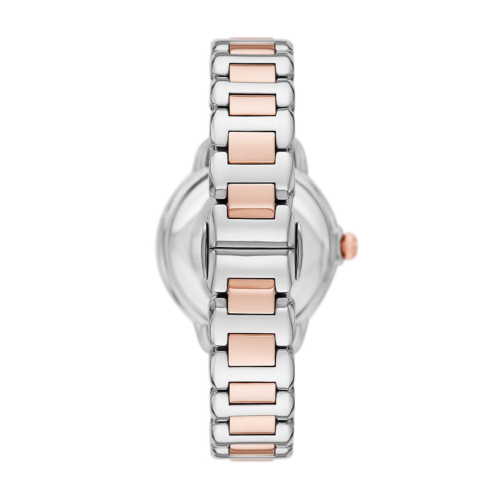 Emporio Armani Watch for Women, Three Hand Quartz Movement and 32mm Case Size with Stainless Steel, Leather or Silicone Strap