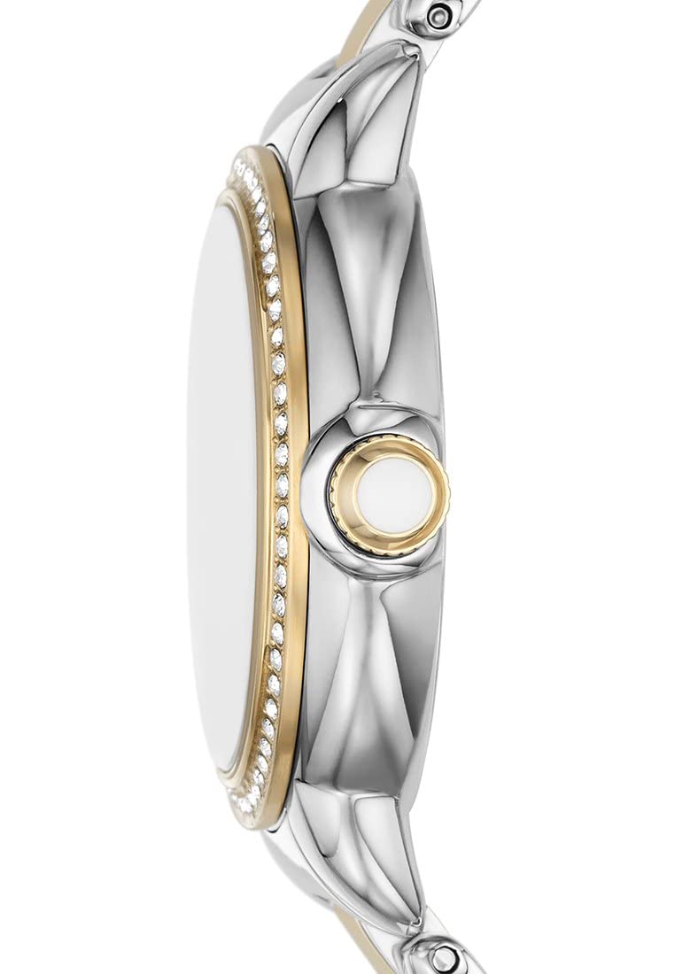 Emporio Armani Watch for Women, Three Hand Quartz Movement and 32mm Case Size with Stainless Steel, Leather or Silicone Strap