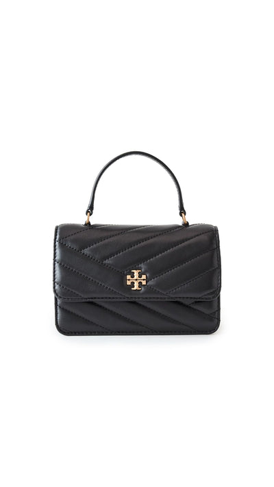Tory Burch Women's Kira Chevron Mini Top Handle Chain Wallet