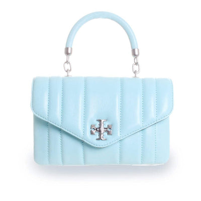 Tory Burch Kira Top Handle Mini Bag, Light Celeste