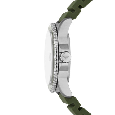 Emporio Armani Watch for Men, Quartz Movement and 42mm Case Size with Stainless Steel, Leather or Silicone Strap