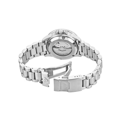 Emporio Armani Watch for Men, Quartz Movement and 42mm Case Size with Stainless Steel, Leather or Silicone Strap