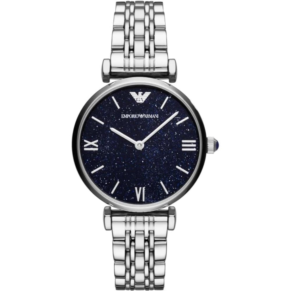 Emporio Armani Womens Quartz Watch, Analog Display And Stainless Steel Strap Ar11091