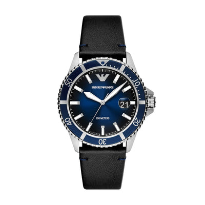 Emporio Armani Men's Dive-Inspired Sports Watch with Stainless Steel, Ceramic, or Silicone Band