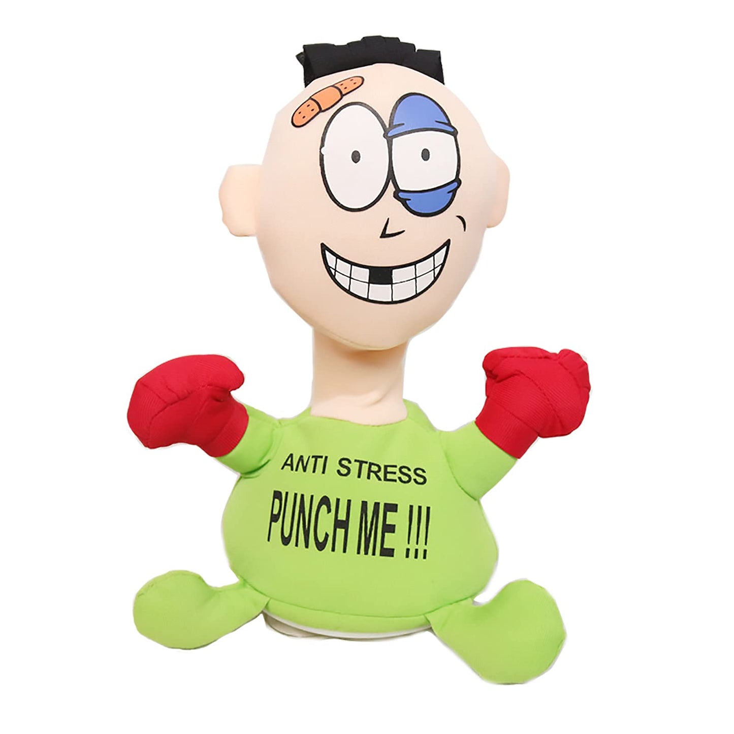 Stress Relief Toy, Touching Punch Electric Plush Vent Toy Me Doll Funny Emotional Relieve Anxiety Screaming for Child, green, 02F39NOKJZ17K4VJKT6U, Medium