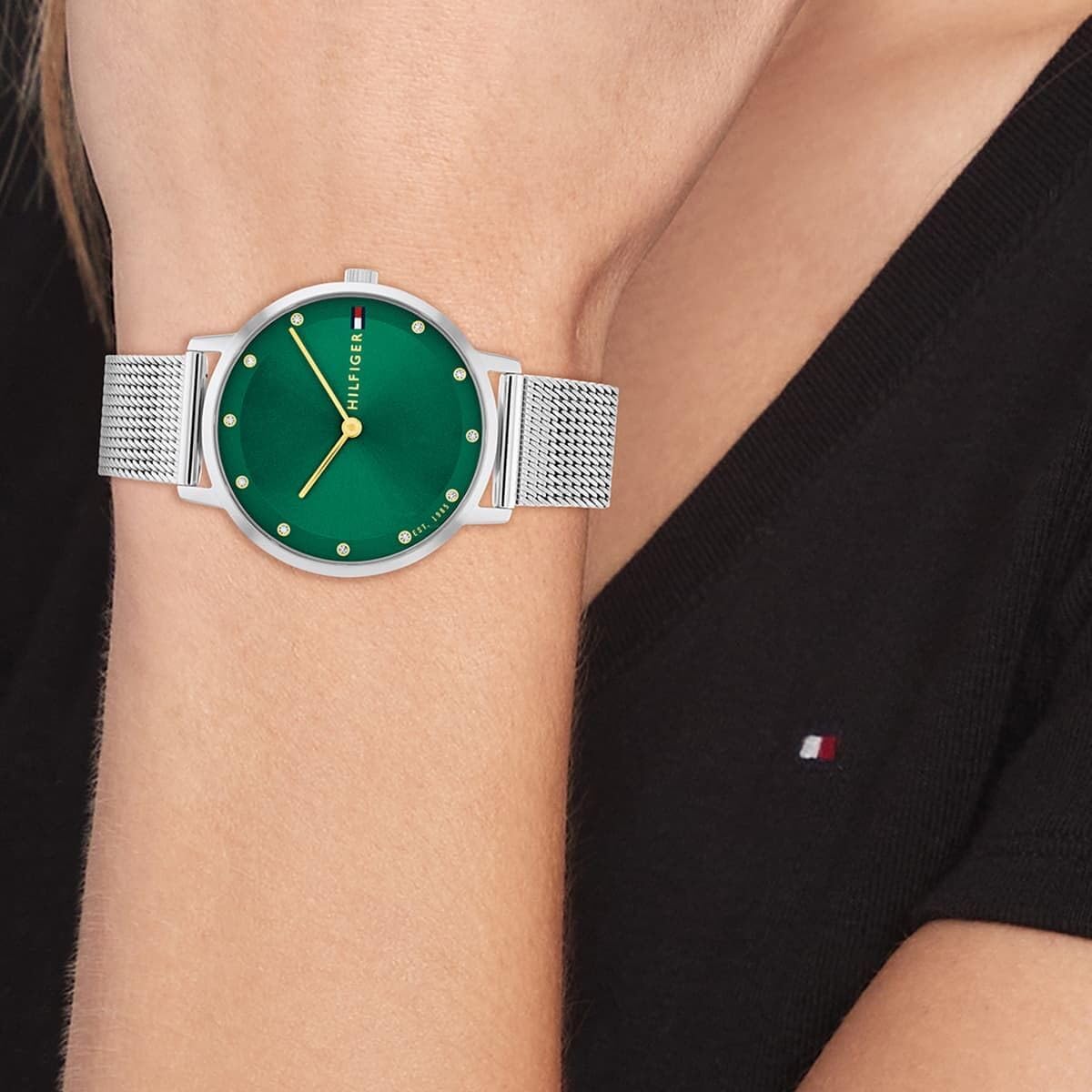 Tommy Hilfiger Women's Blue Dial Stainless