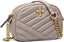 Tory Burch Kira Chevron Small Camera Bag, Gray Heron