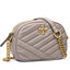 Tory Burch Kira Chevron Small Camera Bag, Gray Heron