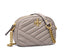 Tory Burch Kira Chevron Small Camera Bag, Gray Heron