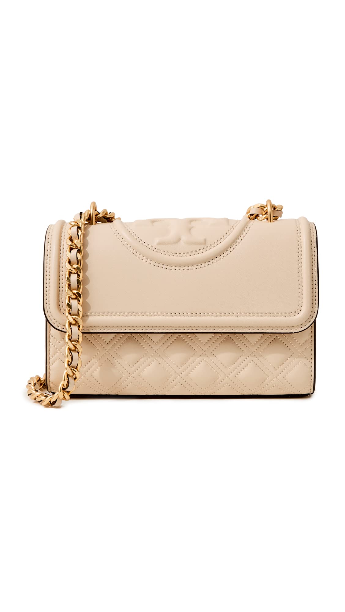 Tory Burch Women's Fleming Small Convertible Shoulder Bag, New Cream, One size