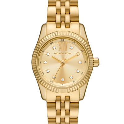 Michael Kors Women's Lexington Gold-Tone Stainless Steel Bracelet Watch (Model: MK4741), Gold, One Size, Watch