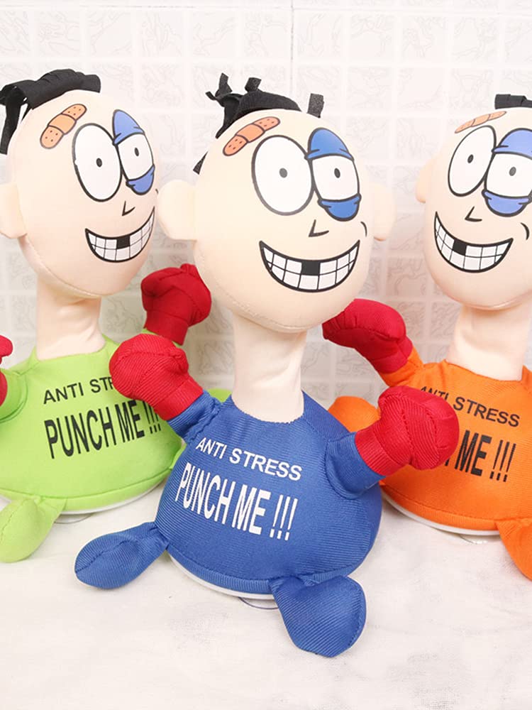 Stress Relief Toy, Touching Punch Electric Plush Vent Toy Me Doll Funny Emotional Relieve Anxiety Screaming for Child, green, 02F39NOKJZ17K4VJKT6U, Medium