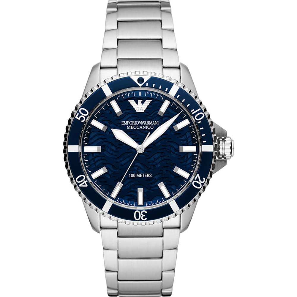 Emporio Armani Automatic Watch for Men, Stainless Steel Watch