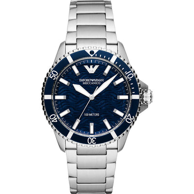Emporio Armani Automatic Watch for Men, Stainless Steel Watch