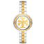 Tory Burch Miller Womens Two-Tone Dress Watch, White Gold Dial, Stainless Steel