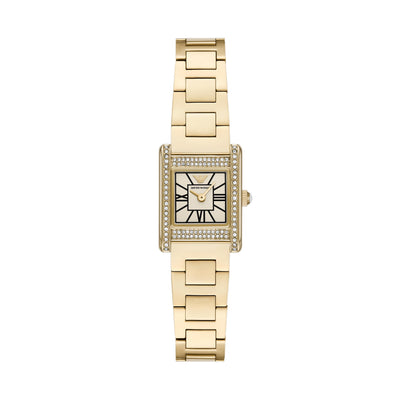 Emporio Armani Two-Hand Rectangular Women's Watch; Dress Watch for Women