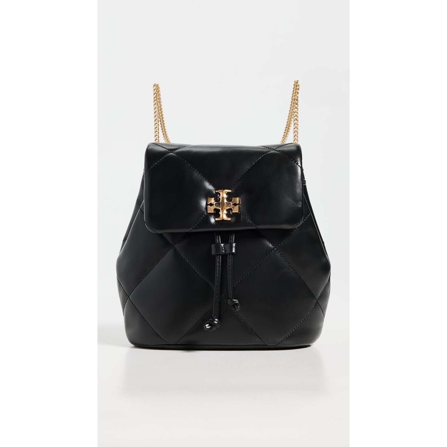 Tory Burch Women's Kira Diamond Quilt Mini Backpack, Black, One Size