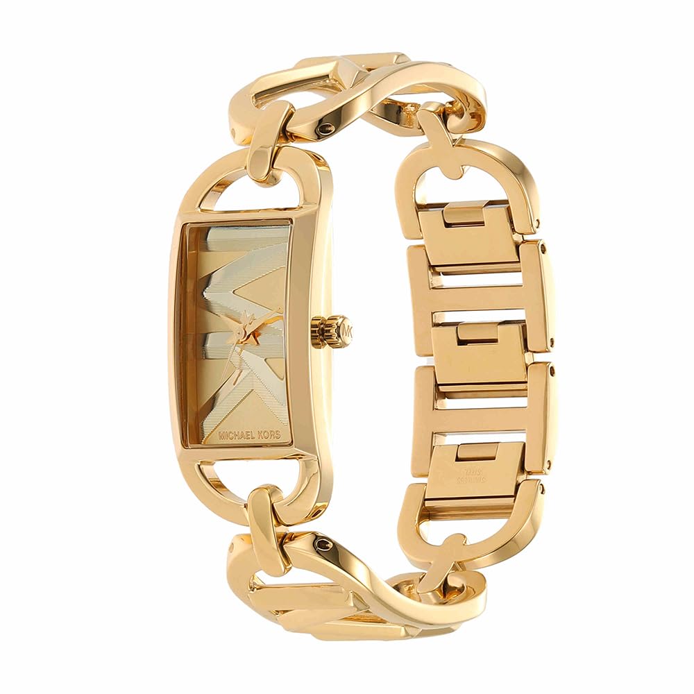 مايكل كورس ساعة ام كيه امباير بثلاثة عقارب من الستانلس ستيل بلون ذهبي SKU MK7406