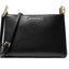 Michael Kors Trisha Medium Triple Compartment Crossbody (Black)