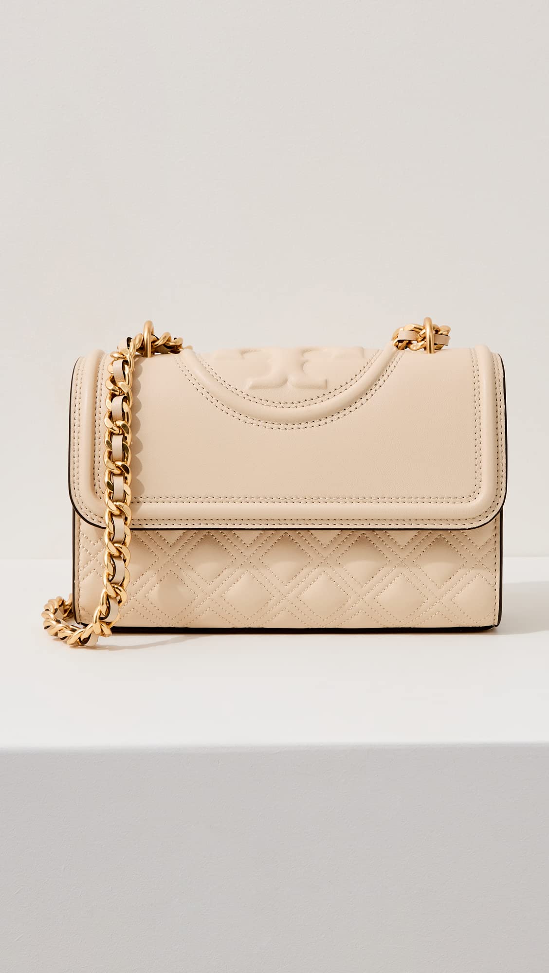 Tory Burch Women's Fleming Small Convertible Shoulder Bag, New Cream, One size