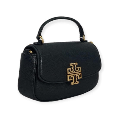 Tory Burch Britten Mini Top Handle Leather Crossbody Bag