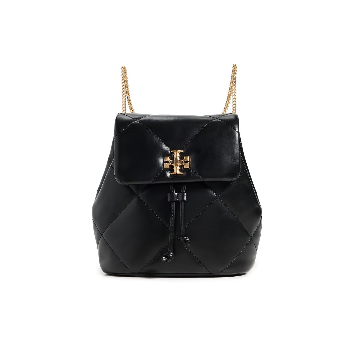 Tory Burch Women's Kira Diamond Quilt Mini Backpack, Black, One Size