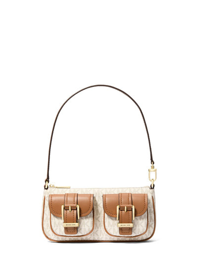 Michael Kors Womens Zoe Small Convertible Pouchette Pouchette Handbag