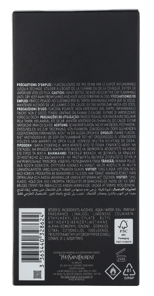 La Nuit de l`Homme by Yves Saint Laurent - perfume for men - Eau de Toilette, 200ml