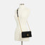 COACH polished pebble tabby chain clutch CE772B4BK b4/black, One Size