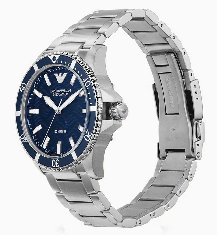 Emporio Armani Automatic Watch for Men, Stainless Steel Watch