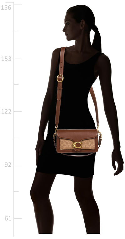 COACH Women's Tabby Shoulder Bag 26 Handbag (Brown Monogram)