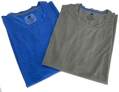 Hanes Men's X-Temp Performance Cool Crew T-Shirts, 2 Pack (Blue)