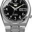 SEIKO 5 Automatic Black Arabic Dial Stainless Steel Men's Watch SNK063J5
