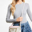 Michael Kors Jet Set Logo Crossbody Handbag (Blush/Vanilla)