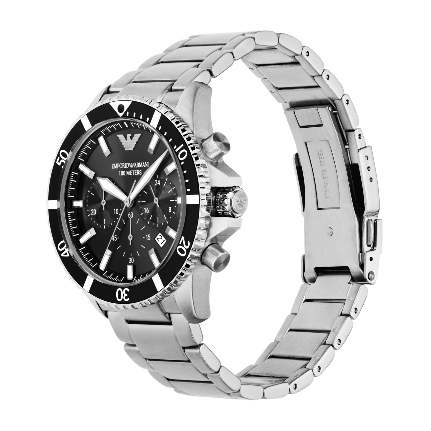 Emporio Armani Men's Dive-Inspired Sports Watch with Stainless Steel, Ceramic, or Silicone Band