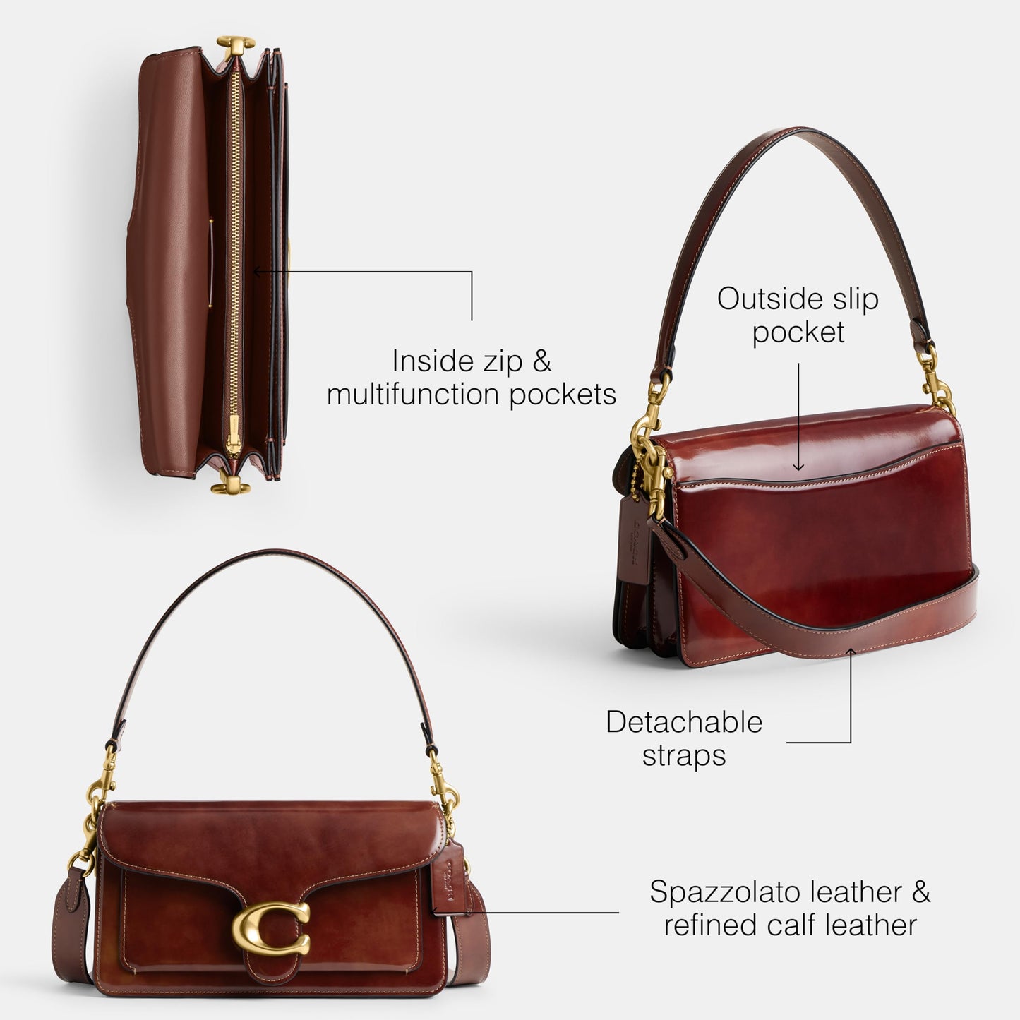 COACH Womens Tabby Shoulder Bag 26 Women's Shoulder Bags