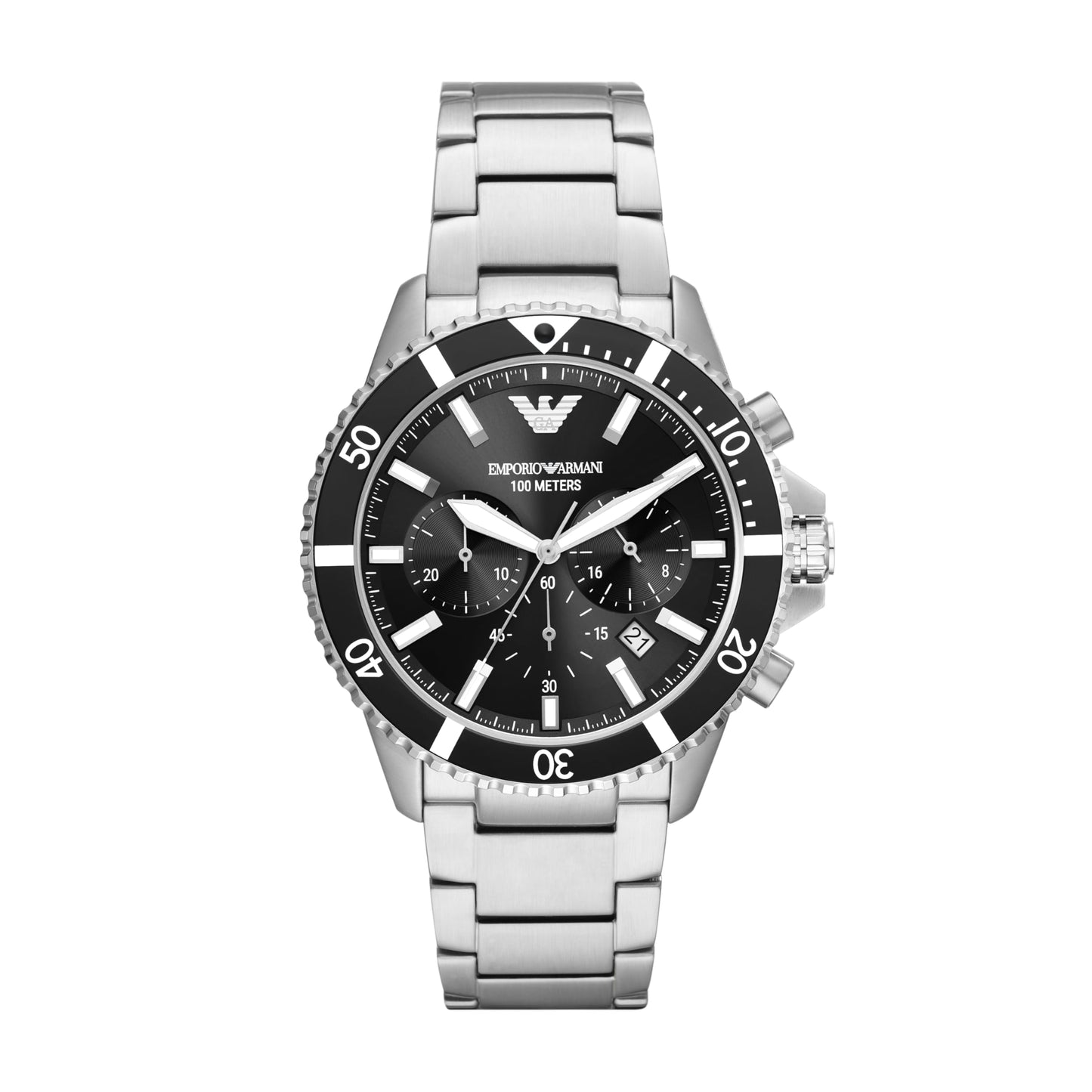 Emporio Armani Men's Dive-Inspired Sports Watch with Stainless Steel, Ceramic, or Silicone Band