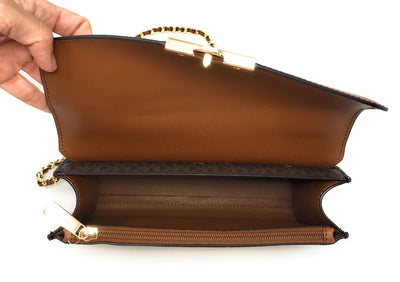 Michael Kors Women's Bag Rose Crossbody Bag Brown, M