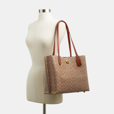 COACH Womens Willow Tote Handbag