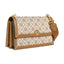 Tory Burch Women's T Monogram Jacquard Shoulder Bag, Hazel, Tan, Graphic, One Size