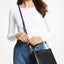 Michael Kors Trisha Medium Triple Compartment Crossbody (Black)