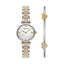 Emporio Armani Women's Two-Hand Two-Tone Stainless Steel Watch and Bracelet Set (Model: AR80078SET), Two-Tone