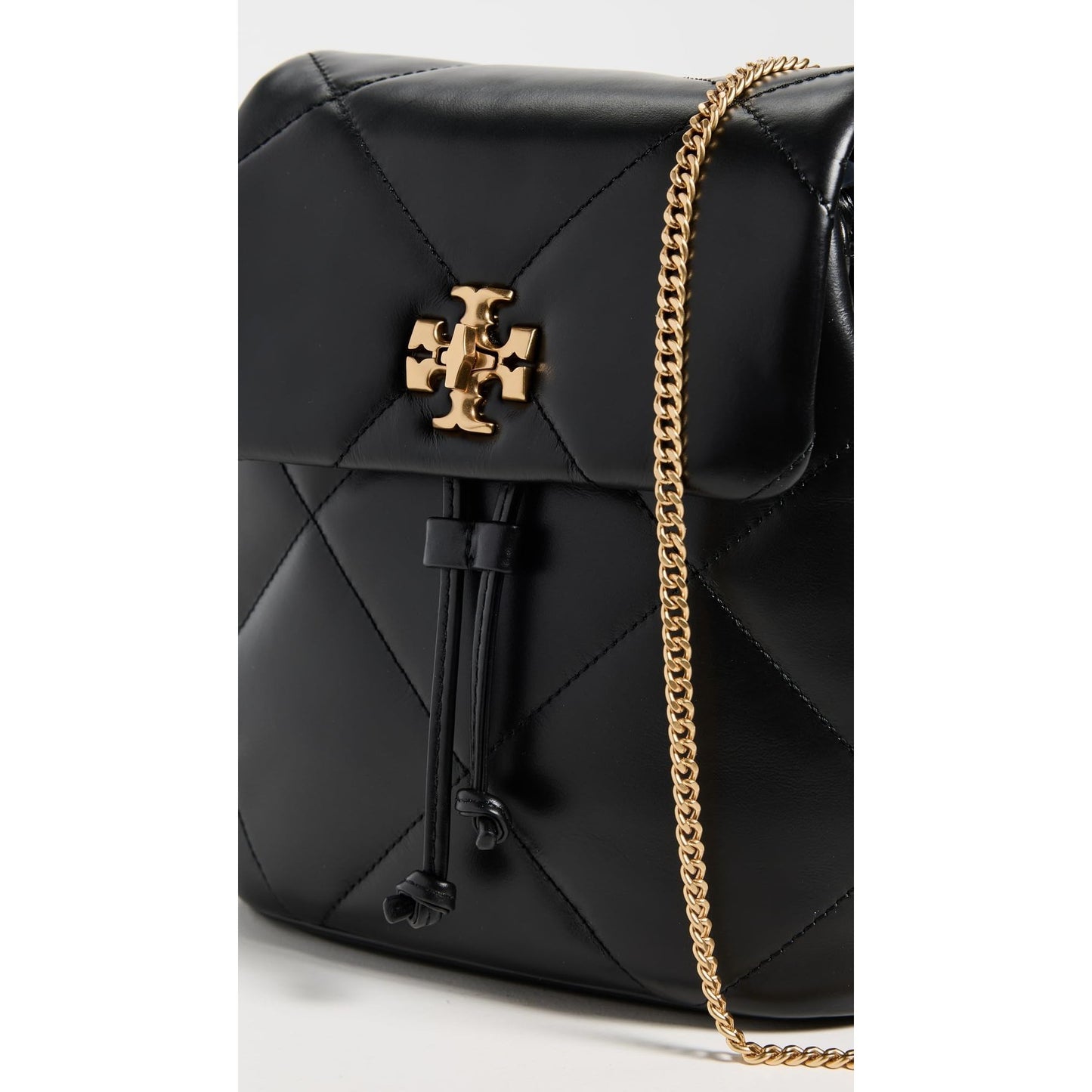 Tory Burch Women's Kira Diamond Quilt Mini Backpack, Black, One Size
