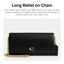 COACH Womens Essential Long Wallet On Chain Handbag