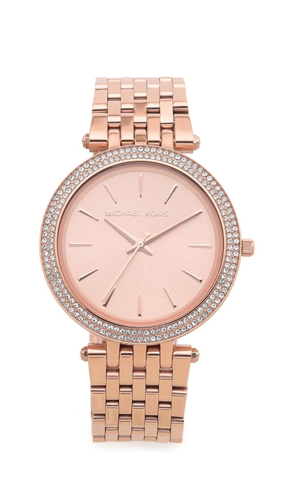 Michael Kors Darci 3 Hand Watch with Glitz Accents, 39MM
