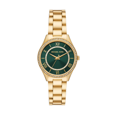 Michael Kors Women's Lauryn Gold-Tone Stainless Steel Bracelet Watch (Model: MK4737)