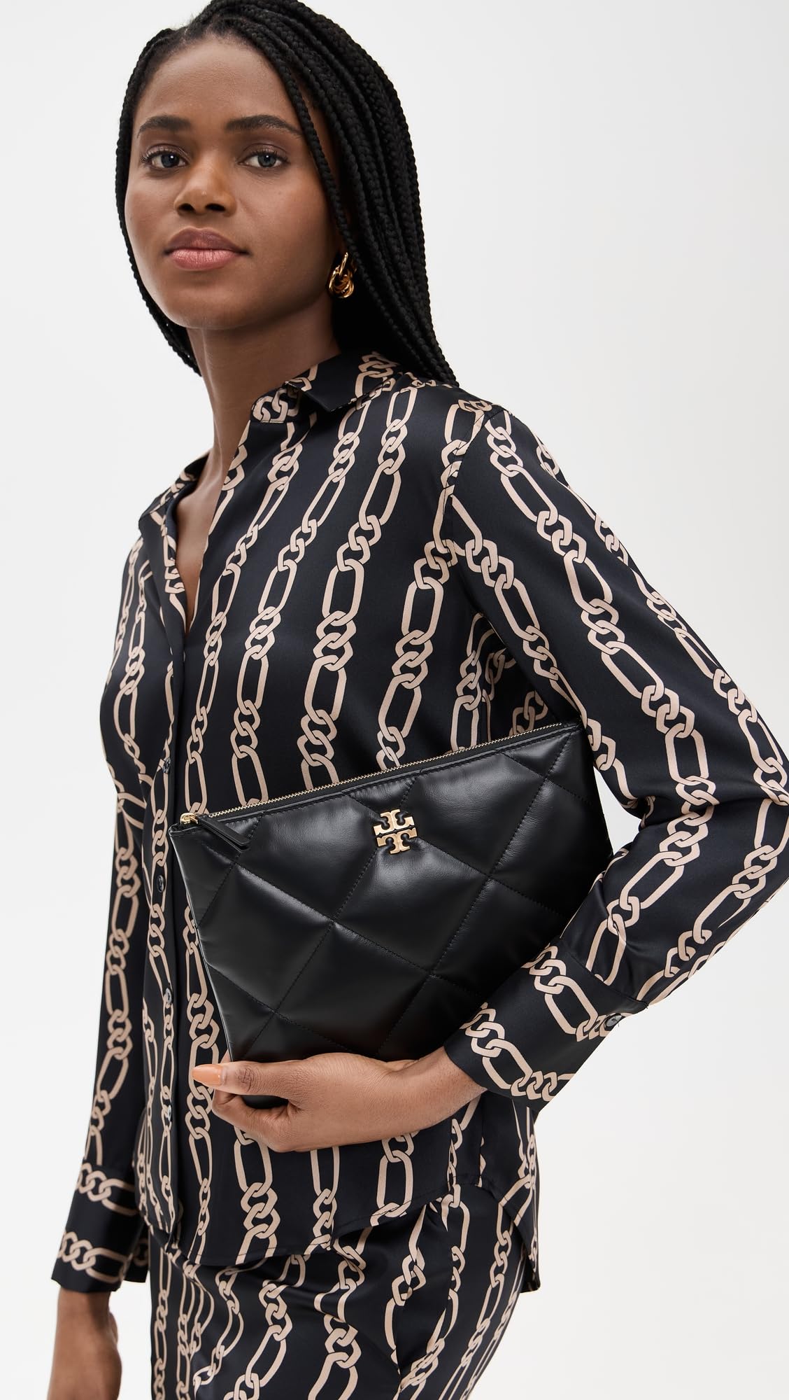 Tory Burch Women's Kira Diamond Quilt Pouch